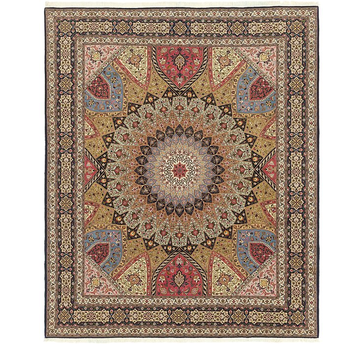 8' x 10' Tabriz Persian Rug