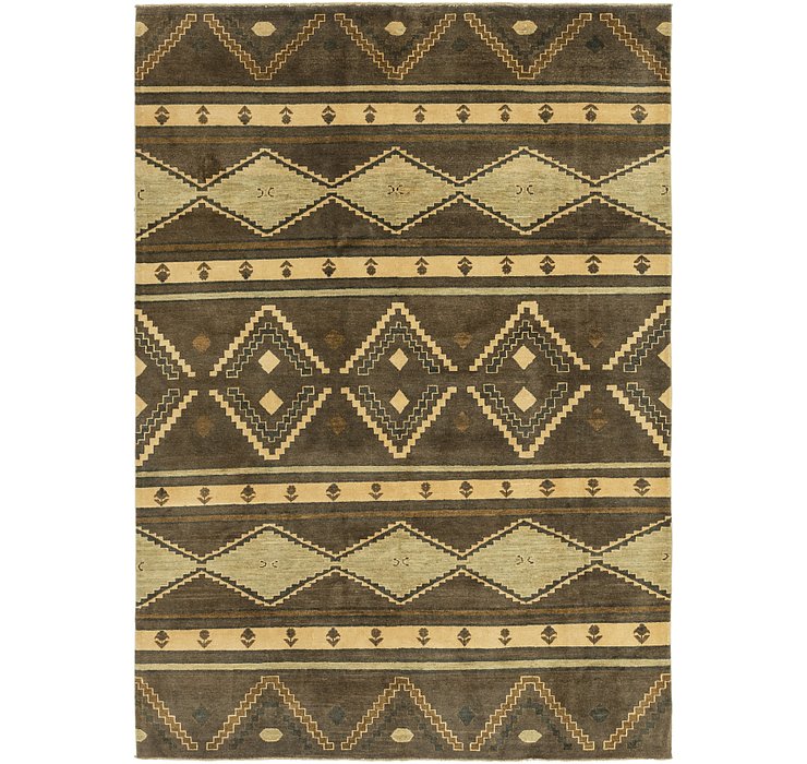 6' 9 x 9' 6 Ikat Rug