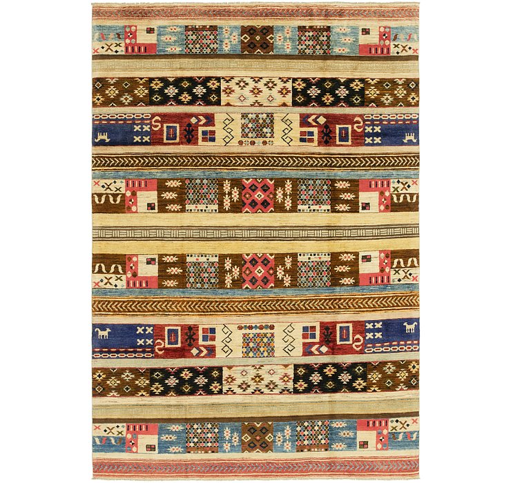 6' 8 x 9' 9 Modern Ziegler Rug
