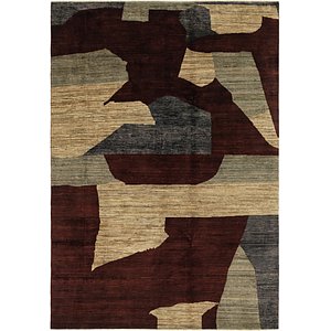 Unique Loom 6' 7 x 9' 9 Modern Ziegler Rug