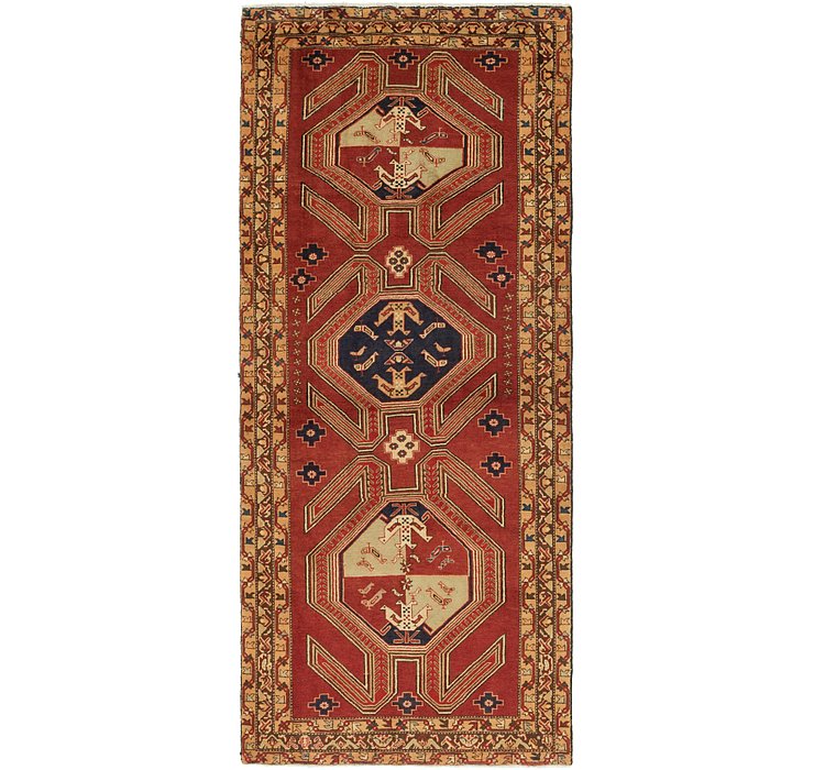 4' 6 x 10' 9 Ardabil Persian Runner ...