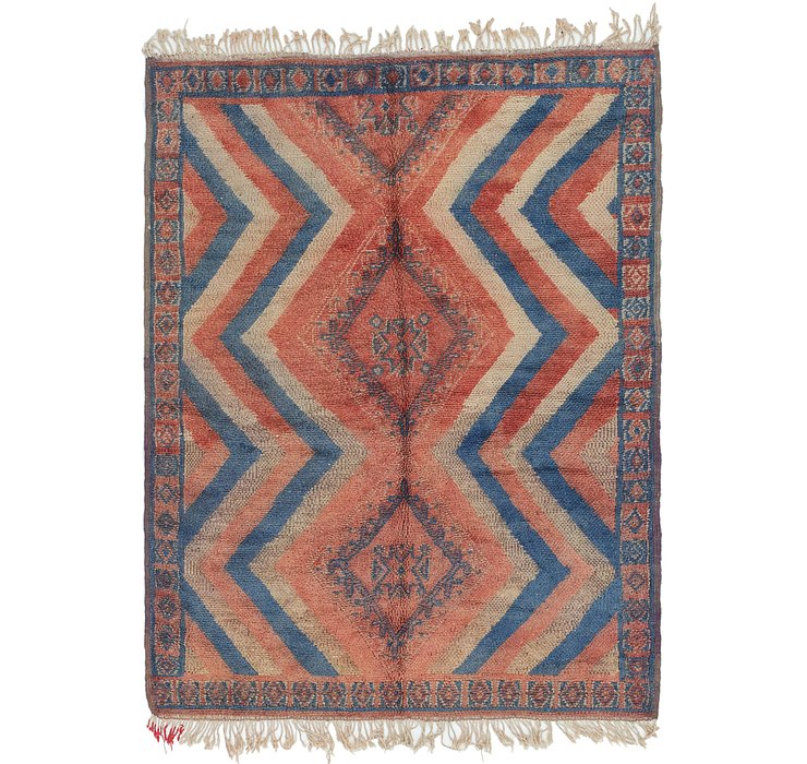 4' 10 x 6' 9 Moroccan Rug