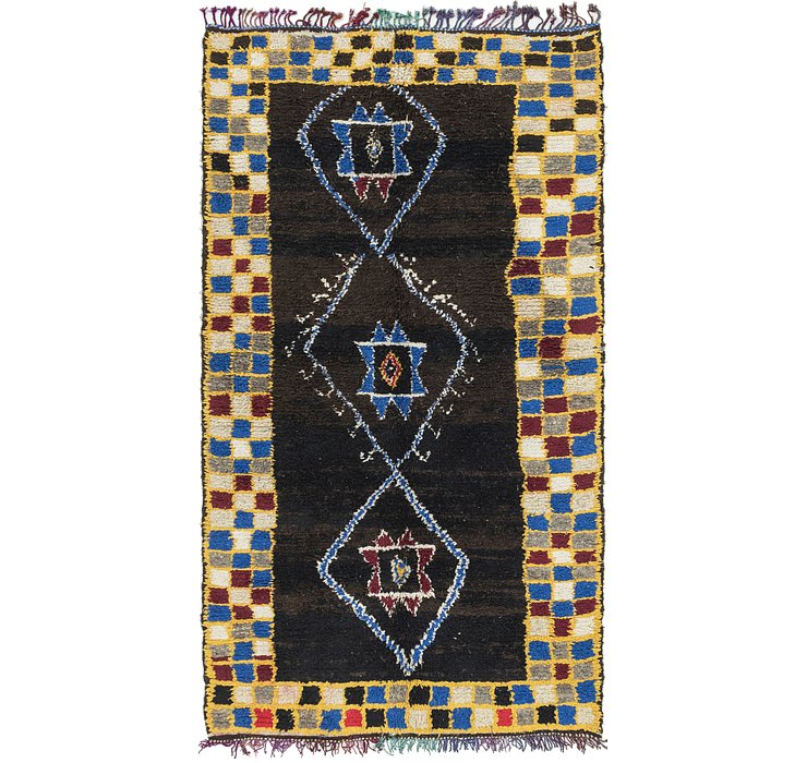 5' 3 x 10' Moroccan Runner Rug