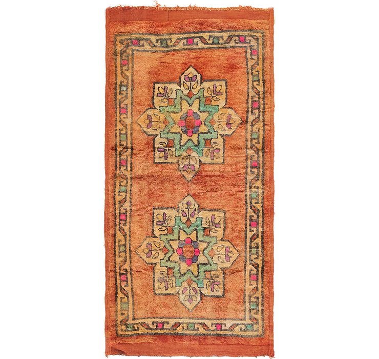 3' 2 x 6' 5 Moroccan Runner Rug