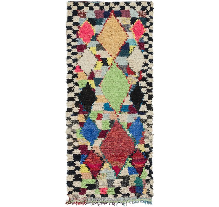 3' x 7' 5 Moroccan Runner Rug