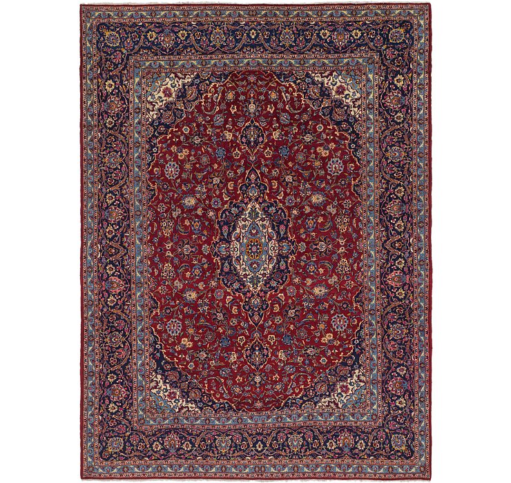 9' 9 x 13' Kashan Persian Rug