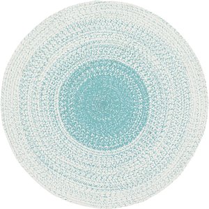Unique Loom 3' 10 x 3' 10 Braided Chindi Round Rug
