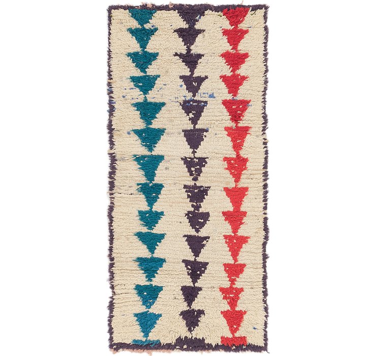 2' 10 x 6' Moroccan Runner Rug