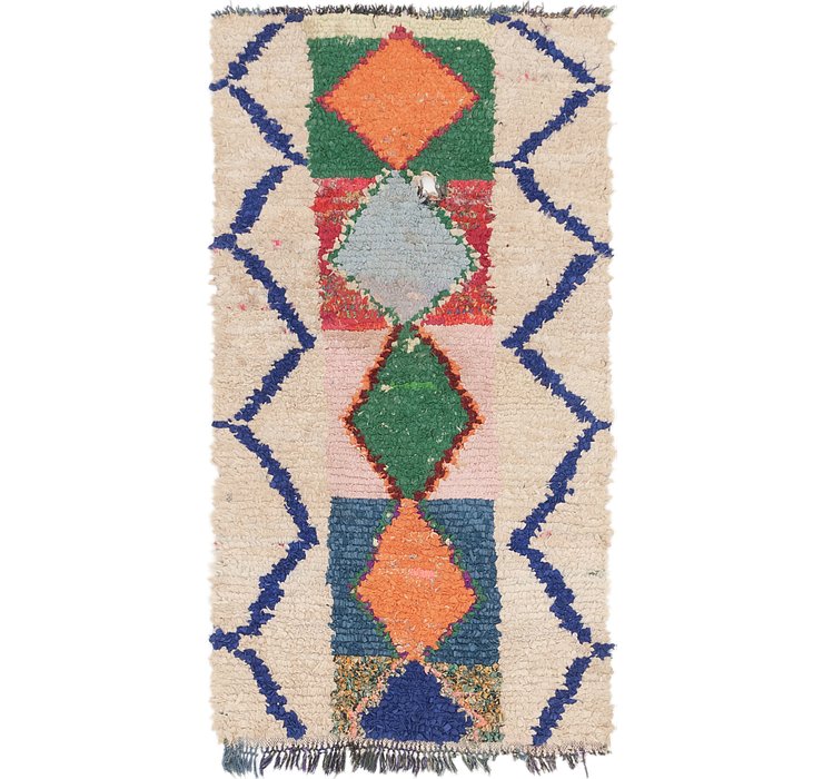 3' 2 x 6' 3 Moroccan Runner Rug