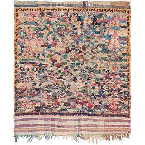 5' 2 x 5' 8 Moroccan Square Rug
