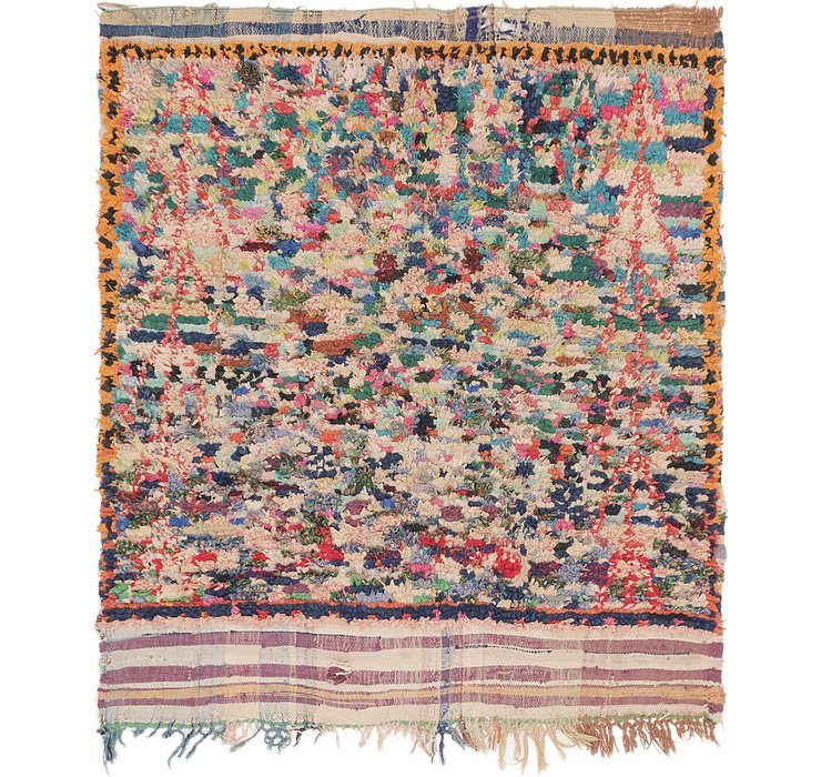 HandKnotted 5' 2 x 5' 8 Moroccan Square Rug