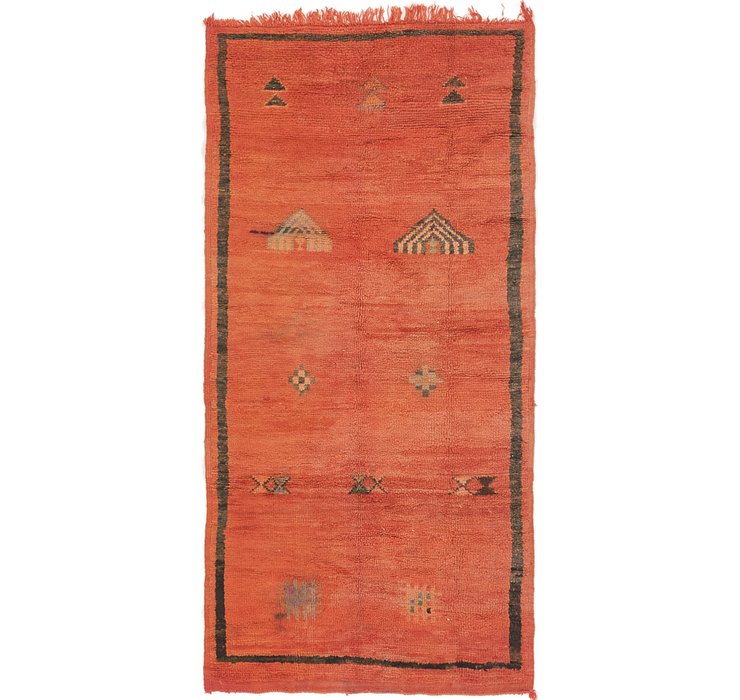 3' 2 x 6' 6 Moroccan Runner Rug