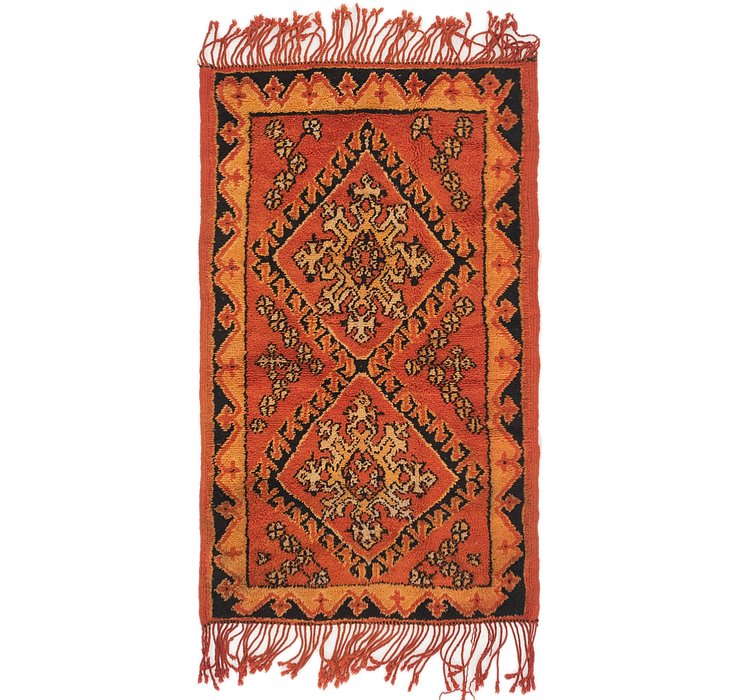 3' x 4' 9 Moroccan Rug