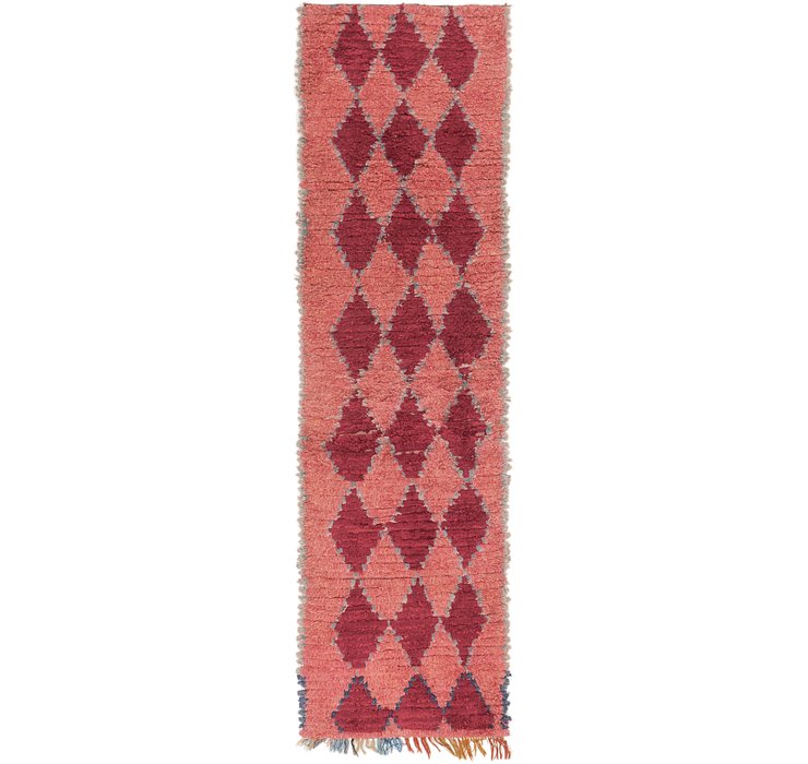 2' 7 x 9' 6 Moroccan Runner Rug