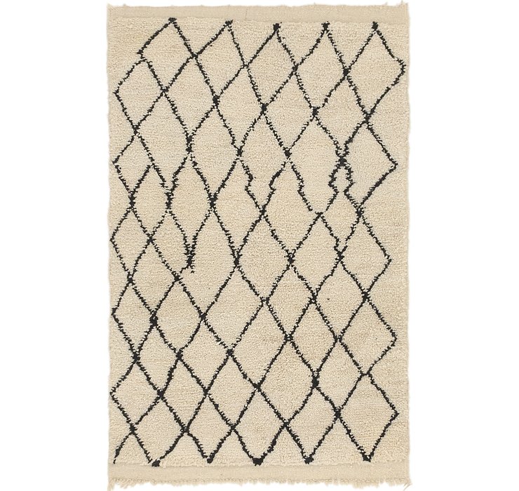 4' x 6' 4 Moroccan Rug