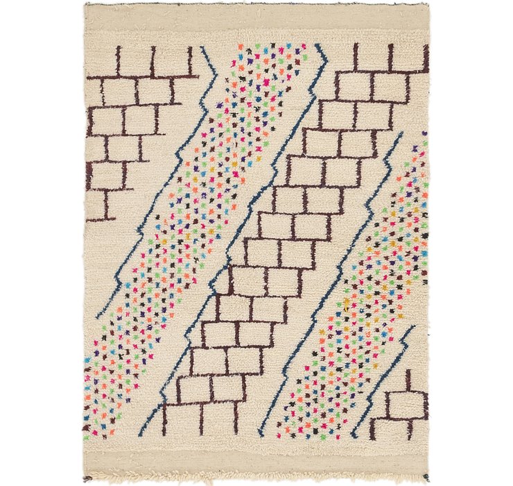 4' 6 x 6' 2 Moroccan Rug