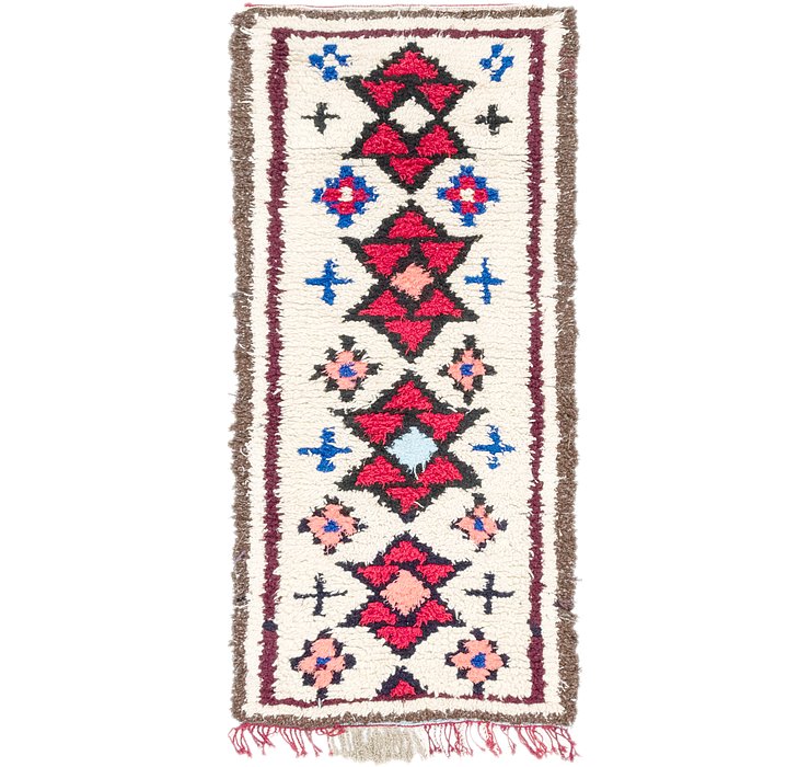 90cm x 198cm Moroccan Runner Rug