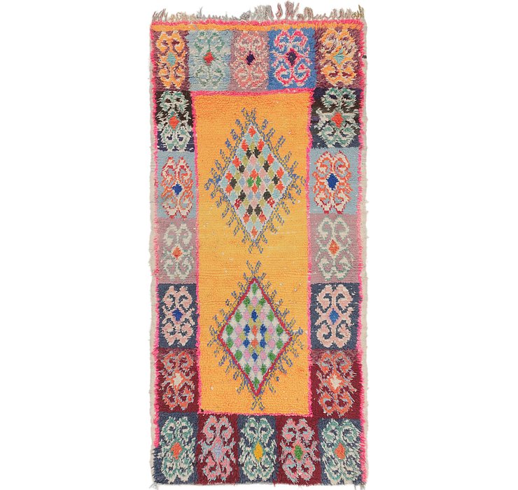 3' 4 x 7' 2 Moroccan Runner Rug