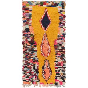 3' 9 x 7' 7 Moroccan Runner Rug