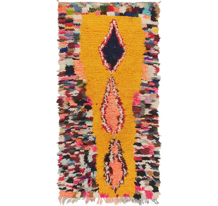 3' 9 x 7' 7 Moroccan Runner Rug