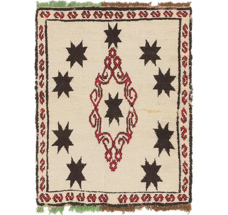 4' 5 x 5' 9 Moroccan Rug