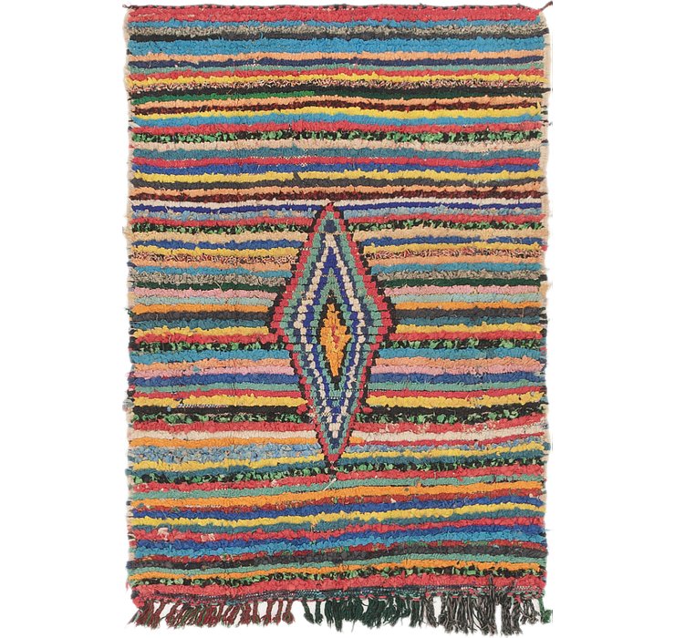 3' 4 x 4' 10 Moroccan Rug