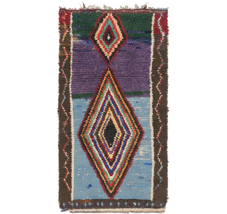 3' 3 x 6' 3 Moroccan Runner Rug