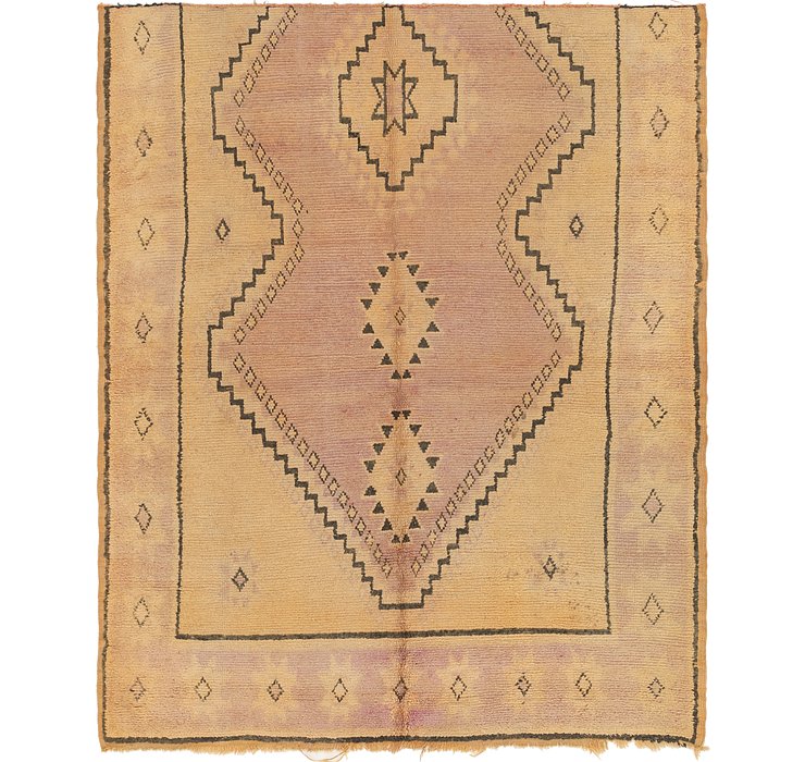 6' x 7' 3 Moroccan Square Rug