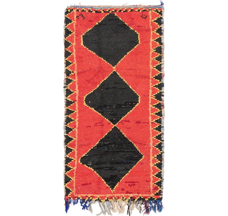 HandKnotted 3' 6 x 6' 8 Moroccan Rug