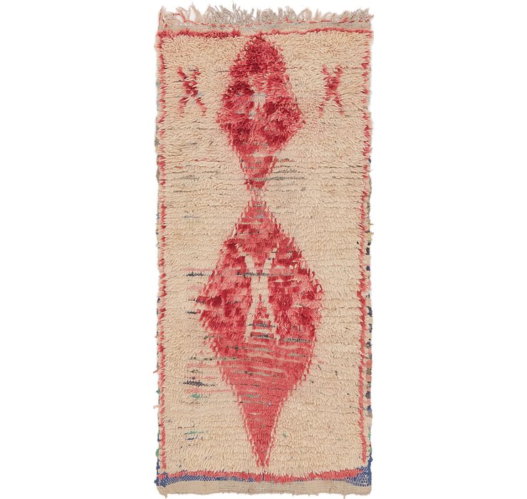 2' 10 x 6' 2 Moroccan Runner Rug