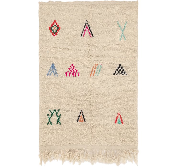 HandKnotted 3' 4 x 4' 10 Moroccan Rug