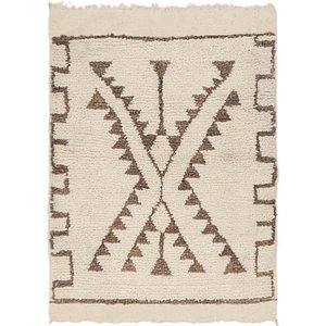 HandKnotted 3' 5 x 4' 9 Moroccan Rug