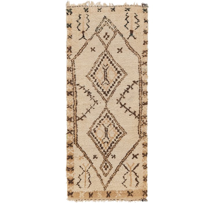 HandKnotted 2' 9 x 6' 5 Moroccan Runner Rug