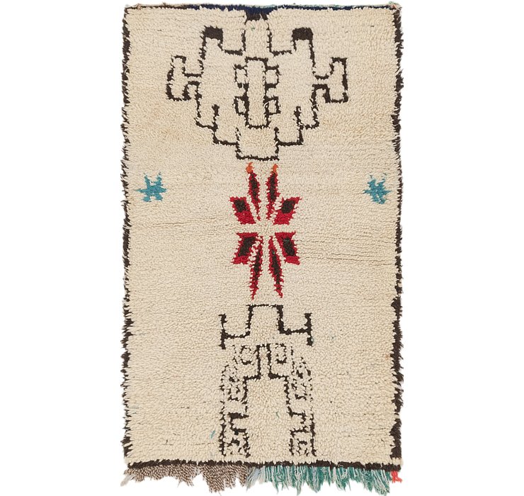 3' 4 x 5' 6 Moroccan Rug