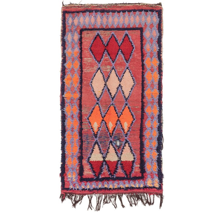 HandKnotted 2' 10 x 5' 8 Moroccan Rug