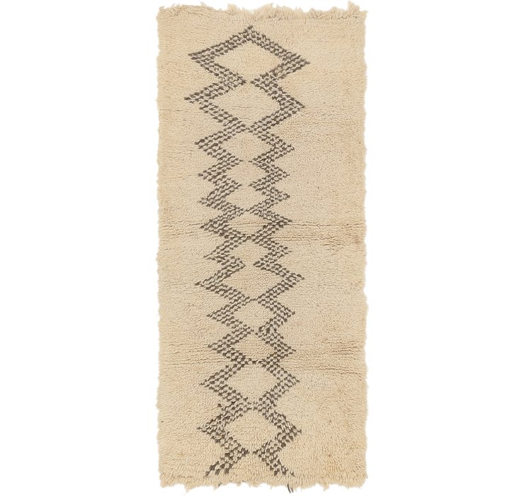 3' x 6' 6 Moroccan Runner Rug