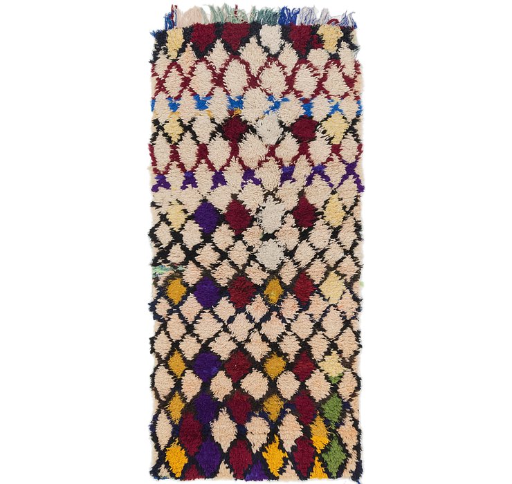 HandKnotted 2' 10 x 6' 4 Moroccan Runner Rug