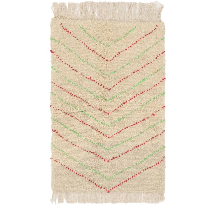 3' 2 x 4' 10 Moroccan Rug