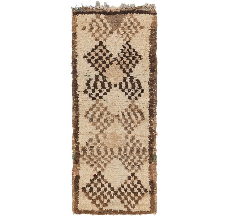 2' 7 x 6' 7 Moroccan Runner Rug