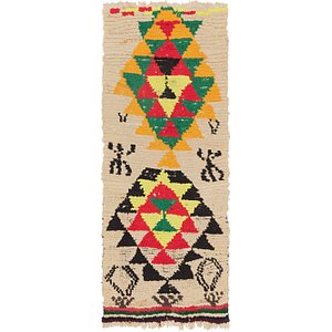 2' 8 x 6' 5 Moroccan Runner Rug