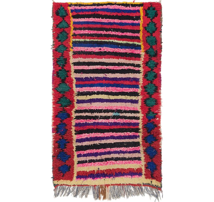 HandKnotted 3' 5 x 6' Moroccan Rug