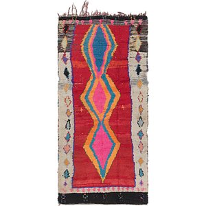 HandKnotted 3' 6 x 7' Moroccan Runner Rug