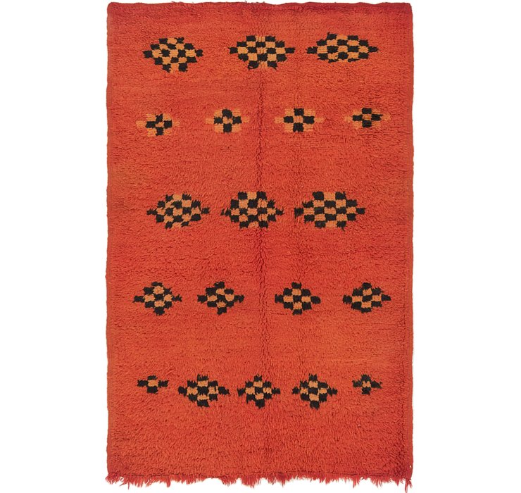 4' x 6' 2 Moroccan Rug