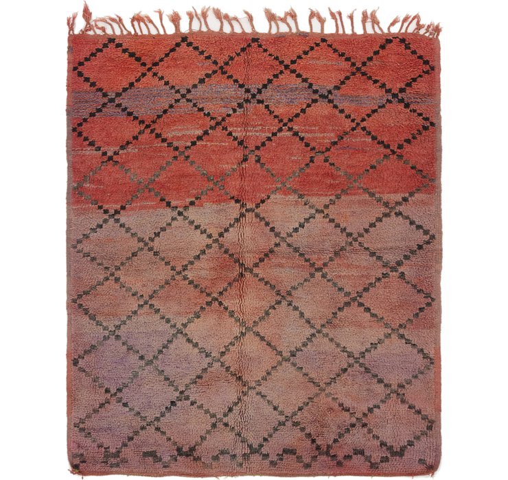 HandKnotted 5' 10 x 6' 10 Moroccan Square Rug