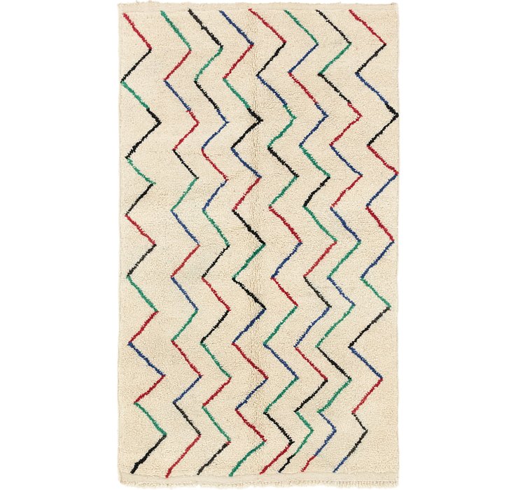 HandKnotted 5' x 8' 5 Moroccan Rug