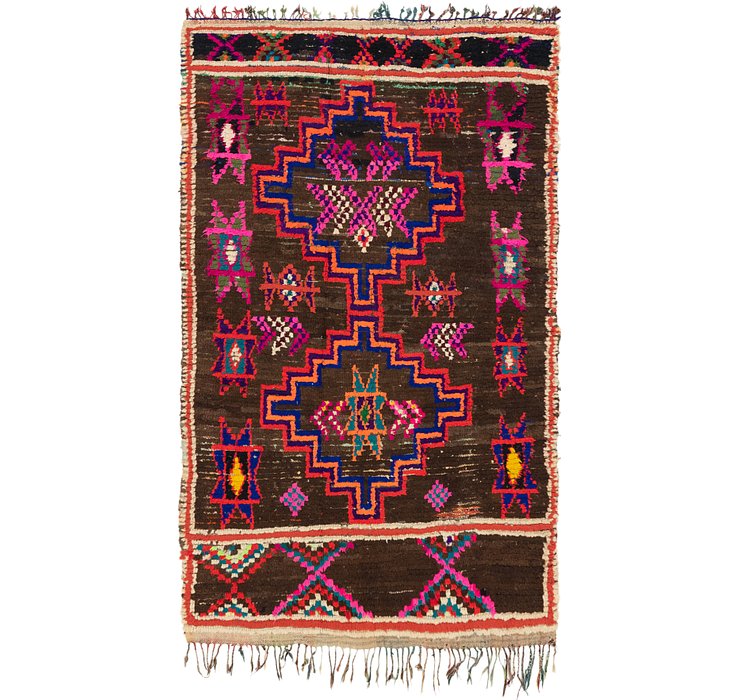 HandKnotted 4' 10 x 8' Moroccan Rug