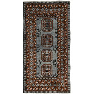 3' 4 x 6' 4 Afghan Akhche Runner Rug