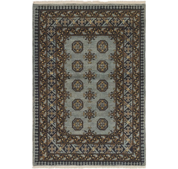 3' 4 x 6' Afghan Akhche Runner Rug