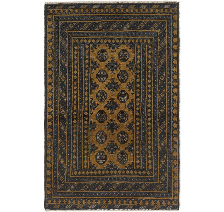 3' 3 x 5' Afghan Akhche Rug