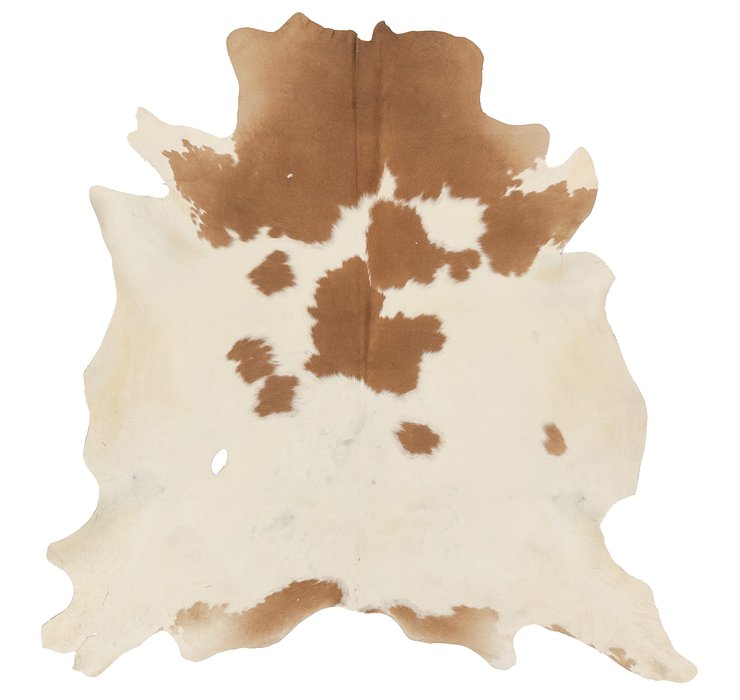 5' 2 x 5' 4 Cowhide Square Rug
